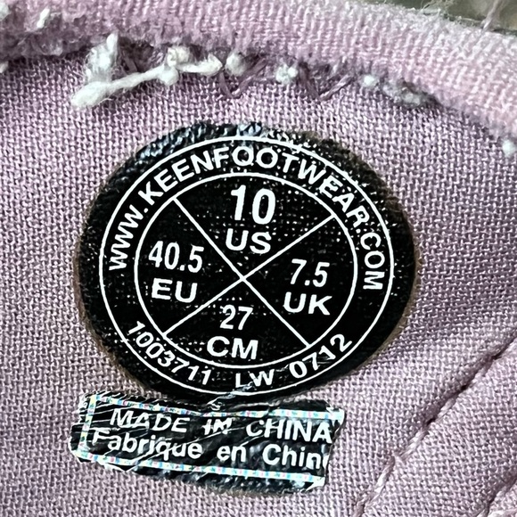 KEEN Newport H2 Womens 10 40.5 Purple Canvas Waterproof Hiking Sandals Shoes - Picture 10 of 10